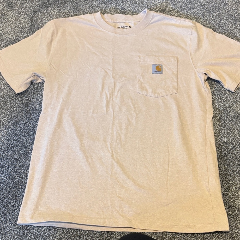 Carhartt Short-Sleeve Pocket Tee in Light Tan